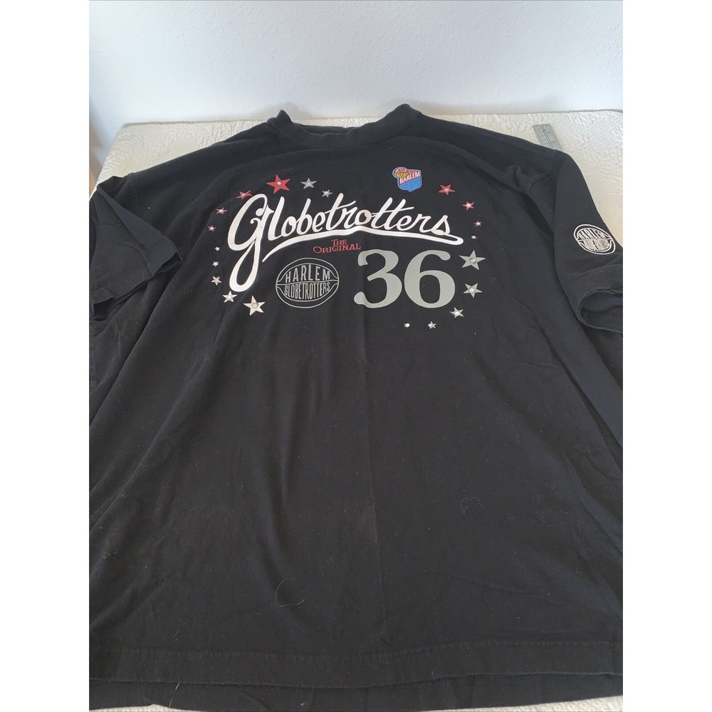 Harlem Globetrotters Shirt Adult 3XL XXXL Black Fubu Basketball Logo Casual Mens